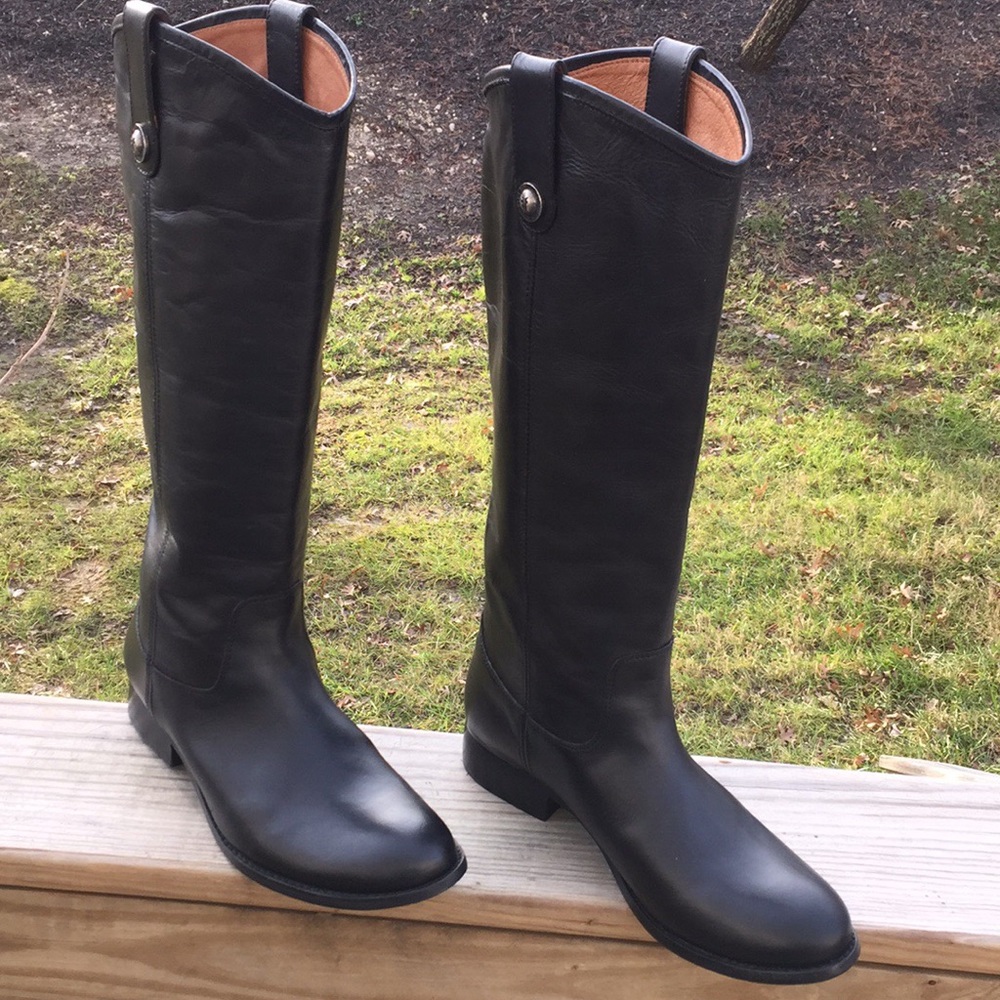 NEW FRYE Melissa Button Vintage Leather Tall Boots